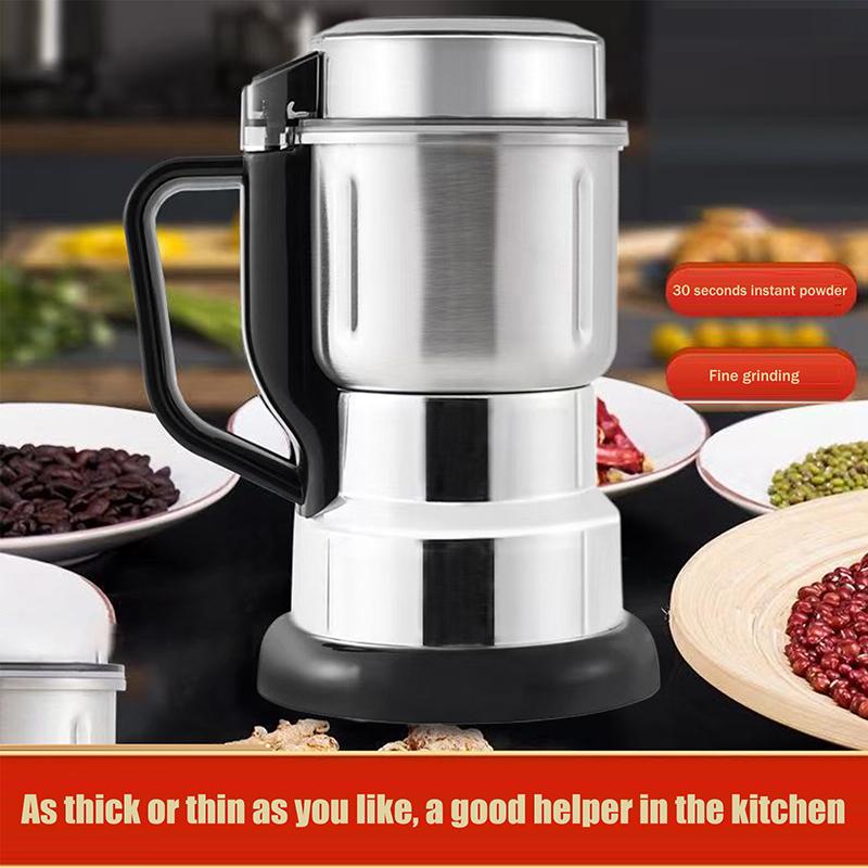 300W elektrický multifunkční kávomlýnek Kuchyňský mlýnek na obiloviny, ořechy, fazole, koření, zrna pro domácí použití