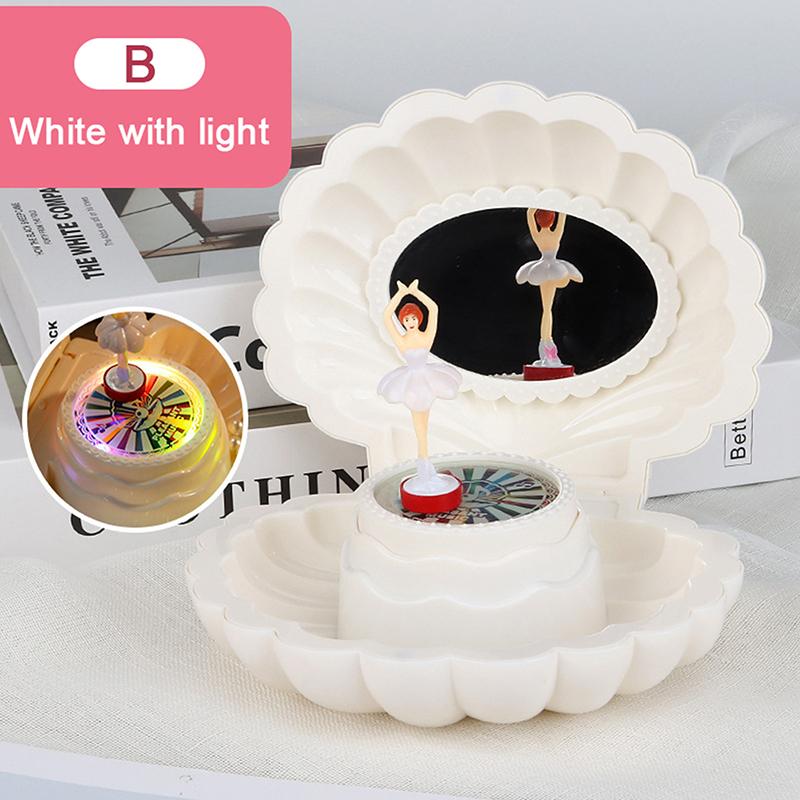 

Танцующая девушка Ракушка Музыкальная шкатулка с зеркалом Шкатулка для драгоценностей Игрушка на тему принцессы Идеальный подарок на день рождения Аксессуары для украшения комнаты