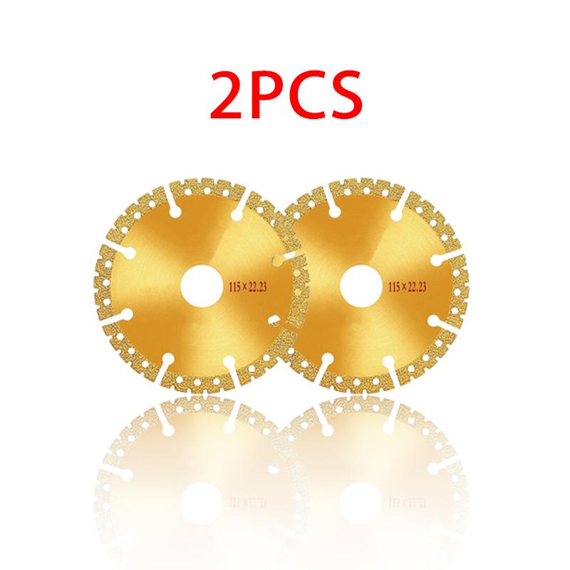 4.5 Inch Vacuum Brazed Diamond Yellow Saw Blade Steel Metal Stone Cast Iron Reinforcing Steel Aluminium Multi-purpose Power Tool