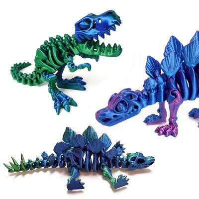 Modèle de Dinosaure Tyrannosaurus Rex Imprimé en 3D Réaliste Articulé Entièrement Mobile Cadeau d'Anniversaire Animaux Réalistes Décoratif Bureau
