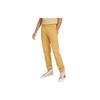 Solid Color Logo Embroidered Cuffed Knit Sports Pants Kids Bottoms Beige DX5130-725