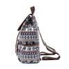 1Pc New Ethnic Style Multi-pocket Backpack Female Mori Foreign Style Large Capacity Canvas Schoolbag Casual Outdoor Small Backpack