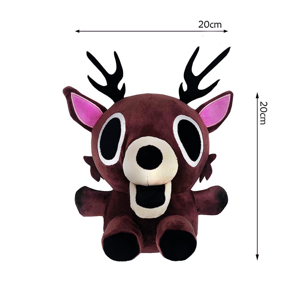 TreasuringU  New 99 Night In Forest Plush Game Brown Stand Sit Elk Deer White Owl Stuffed Doll Kid Christmas Gifts