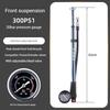 OFFBONDAGE Portable Bicycle Pump 300PSI Bike Air Pump Portable Tire Inflator MTB Road Bike Pump with Gauge Schrader Presta Valve