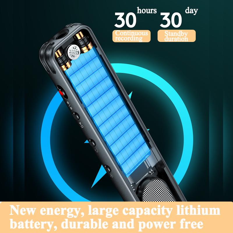 Înregistrare de apeluri telefonice Bluetooth Înregistrare voce activată Espia 32g 64gb Reducere zgomot Standby lung Dictafon Mp3 Player + difuzor