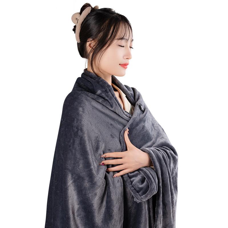 Portable Graphene Electric Heating Shawl USB Electric Blanket Cloak Household Single Person Nap Heating Warm Blanket