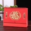 2026 Chinese Style Year of the Horse Red Desk Calendar – Creative Cut-out Design