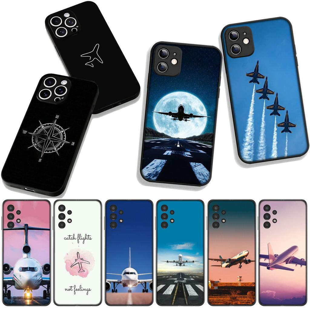 Aircraft Airplane Plane Fly Travel Cover Case for Xiaomi Poco F7 F6 F8 Ultra F5 X7 X6 X5 X3 NFC M7 M6 Pro C85 C75 C65 C71 C61