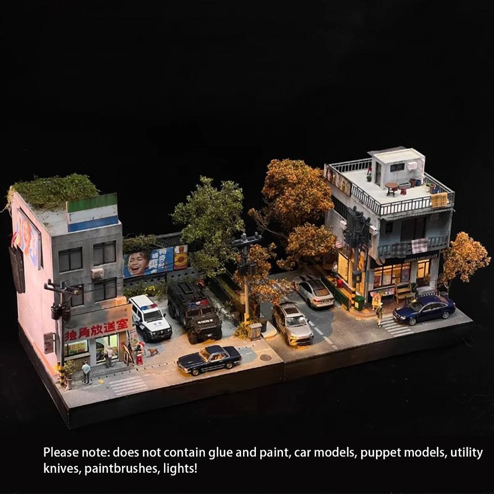 New 1/64 City Scene Simulation Model High Quality Modern Stereoscopic Scene Hobby DIY Children's Toy Model Accessory