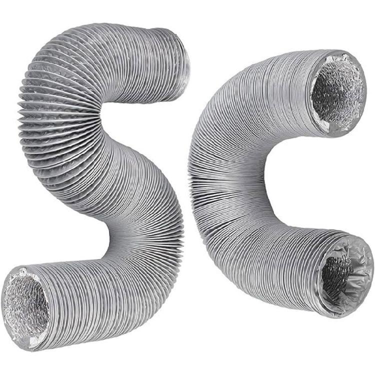 Permanent Aluminum PVC Compound Ventilation Hose 150mm For Kitchen Exhaust And Bathroom Ventilation
