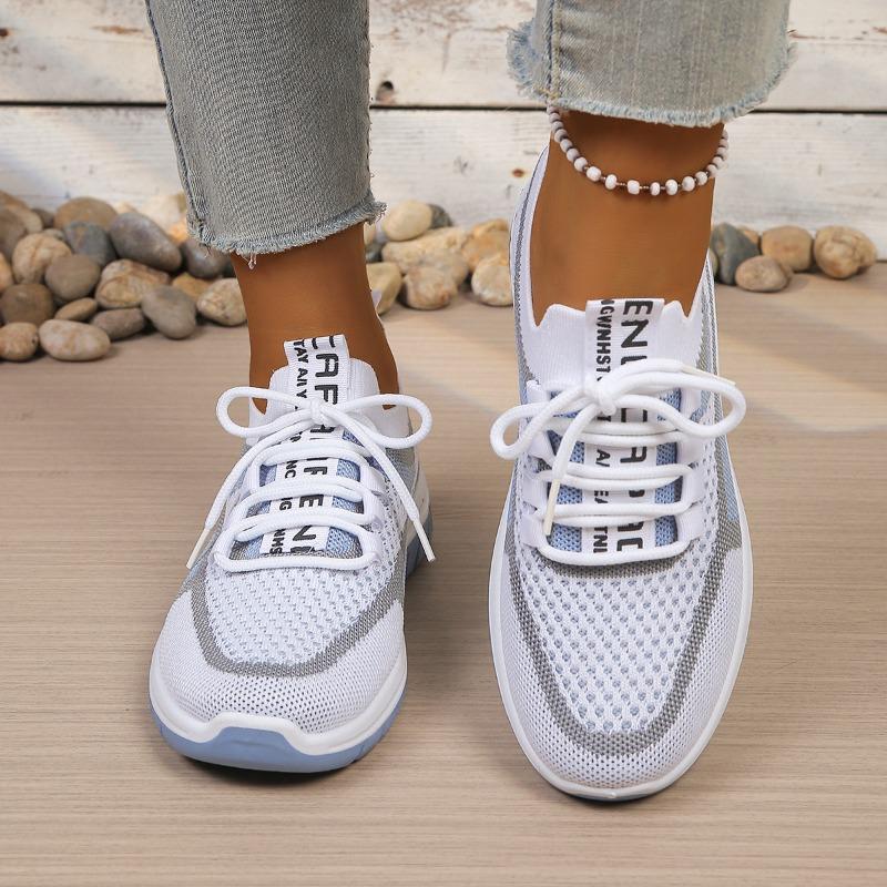 Women's Slip-On Thick Sole Casual Sneakers, Lightweight Breathable Comfort Walking Shoes