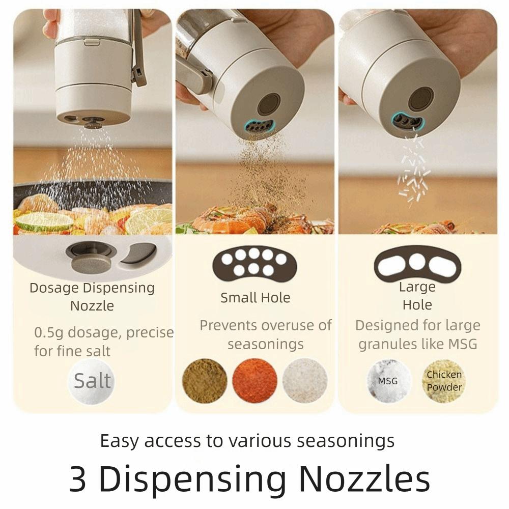 3Pcs Push Type Quantitative Sprinkler 180/250ml Spice Bottle Seasoning Container  Restaurants