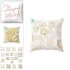 Luxurious Gold Pattern Jeanette Cloth Cushion Cover For Stylish Home Decor
