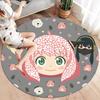 Spy Family Round Area Rug Carpet Rug For Living Room Bedroom Sofa Playroom Decor Nonslip Floor Mat