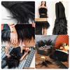 Feather1Meter Natural Ostrish Feather Trim Fringe 6-18cm DIY Feather Ribbon for Dress Clothing Sewing Crafts