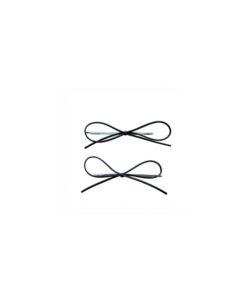 Lilykori Simple String Bow Hair Pin Set