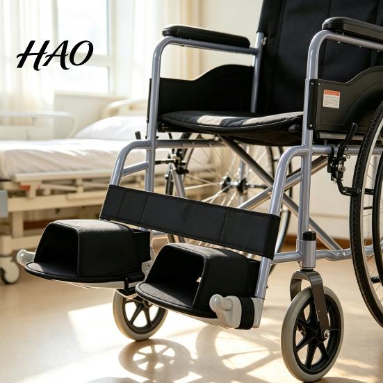 Wear Resistant Rehabilitation Gear Wheelchair Foot Restraint Shoe Holder, Adjustable Straps for Leg Anti-fall Mobility Assistance Supports,
