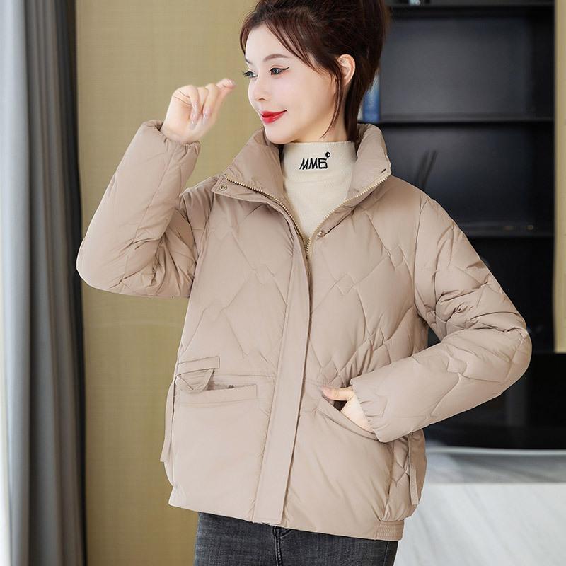 New down cotton-padded clothes women's anti-season large size loose and thin versatile hooded short coat bread clothes cotton clothes