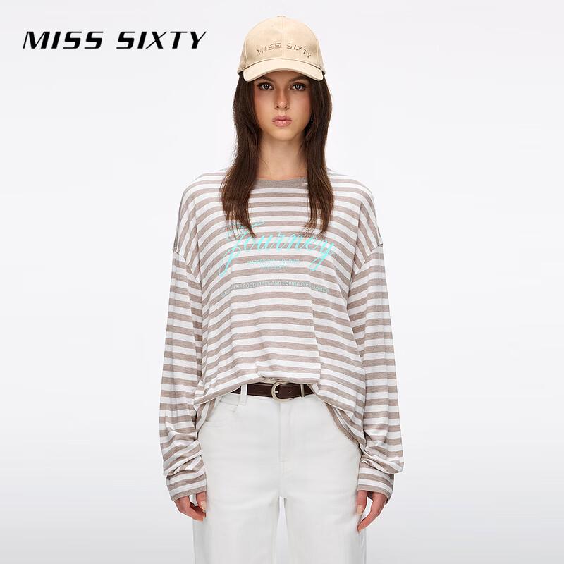 MISS SIXTY Women's Wool Blend Long Sleeve T-Shirt