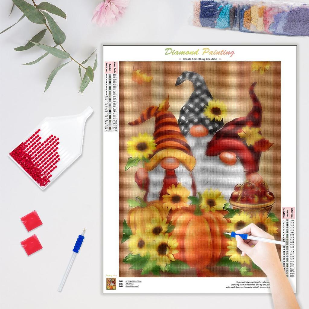 5D Diamond Painting Kit, Coucher De Soleil Mer Paysage Diy Diamond