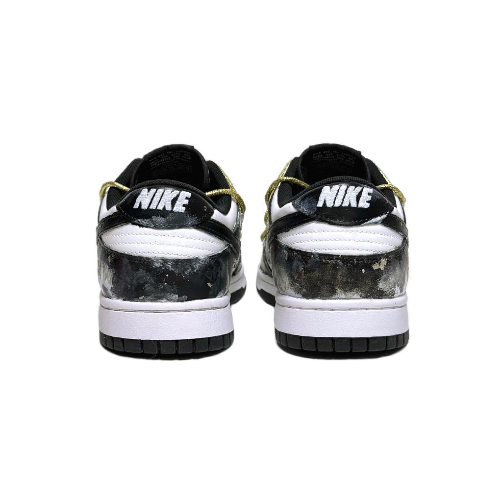 Nike Dunk Immediate Success Leather Abrasion Resistant Low top Skateboard Shoes Unisex Black White HF5441-100(Team610-SBOX)