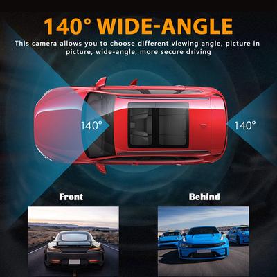 HD Car DVR Car Driving Recorder Full HD 1080P Automatically Switches with Anti‑theft Recording Function for Cars for Car