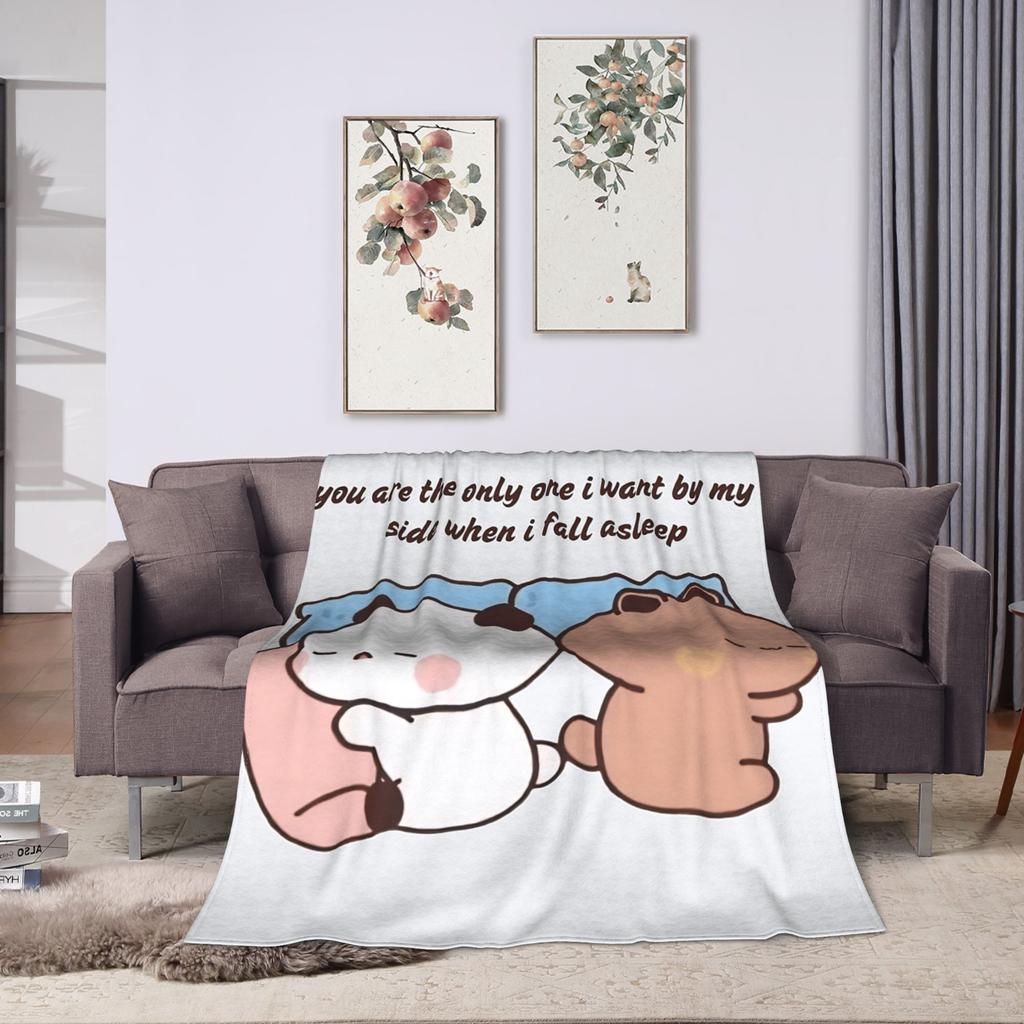 You Are The Only One I Want By My Side When BuBu DuDu 2026Throw Blanket Soft Comfy Aesthetic Blanket  For Bedspread Bed Cover