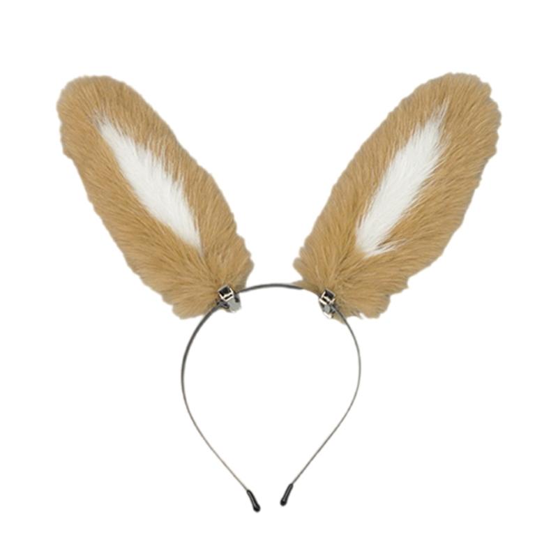 

М який Кролячий Хвіст Мила Пов язка на Голову Кролячі Вушка Плюшевий Хвіст Тварини Прикраси Кролячі Вушка Головний Убір для Хелловінської Вечірки