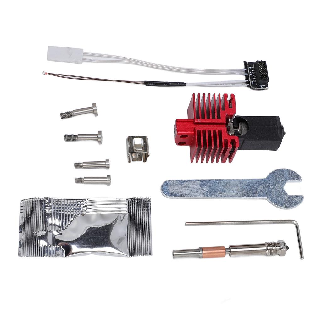 Extruder Hotend Kit 0.4MM Detachable Hardened Steel Nozzle 60W Ceramic Heater Thermistor Wire Hot