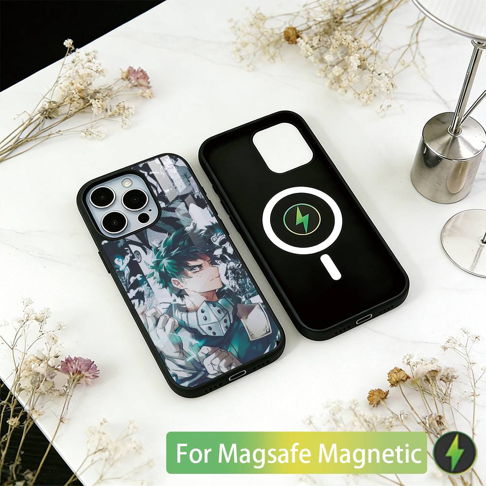 My Hero Academia Izuku Midoriya  Phone Case For iPhone17,16,15,14,13,12,11 Plus,Pro Magnetic with Magsafe Wireless Charging