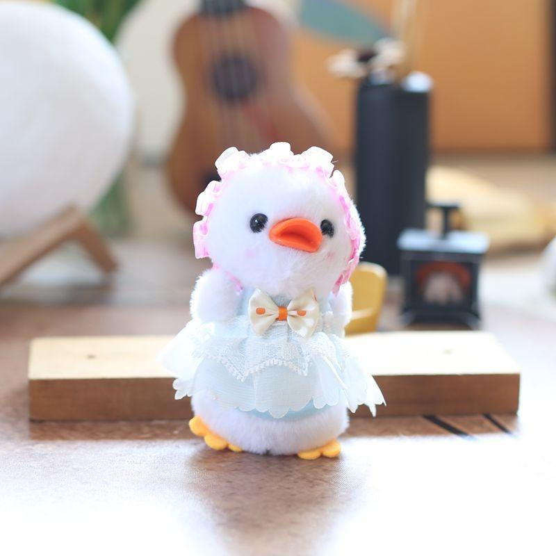 Duck Cute Plush Toy Backpack Charm Keychain Stuffed Animal Gift For Girls Boys
