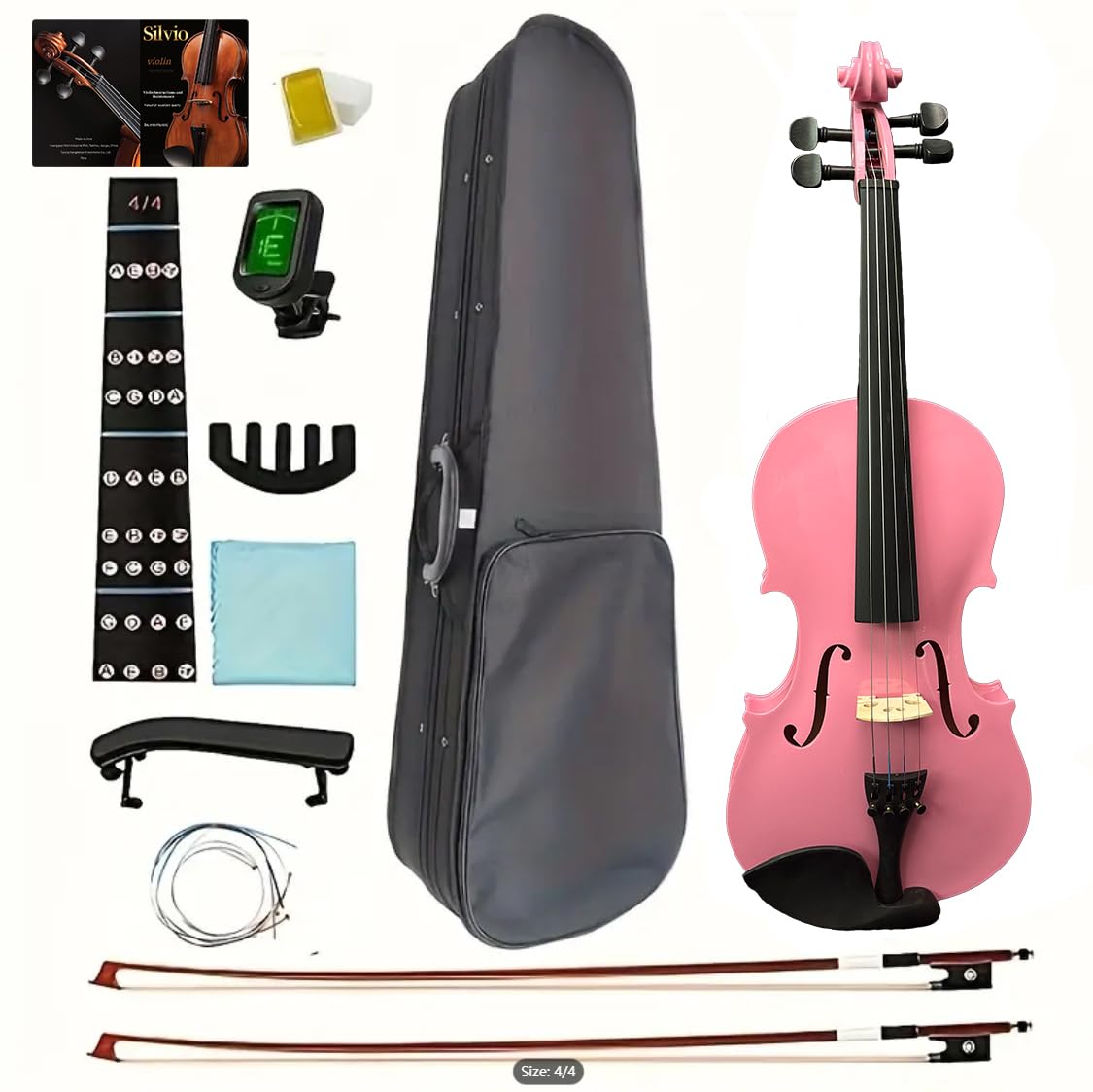 

Этот розовый скрипичный набор 4/4 идеально подходит для взрослых начинающих. Это идеальный стартовый набор для начинающих, продвинутых игроков и даже профессионалов.