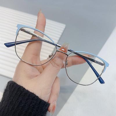 Ultralight Anti Blue Light Glasses Comfortable Metal Frame Computer Goggles Eye Protection for Men Women