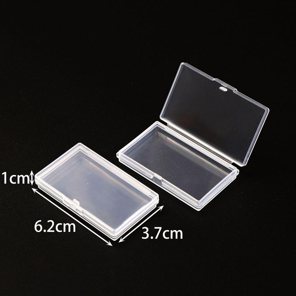 Transparent Rectangle PP Plastic Storage Box for Hardware & Electronic Components