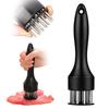 Stainless Steel Needle Blade Meat Tenderizer, Ultra-Sharp Professional Kitchen Gadget, Jacquard, Perfect for BBQ, Marinades, Tenderizing and Cooking S