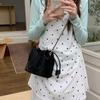IELGY Cloud Puff Bag, Women's Pink Strap Chain Bag, Fashion Versatile Niche Shoulder Crossbody Bucket Bag