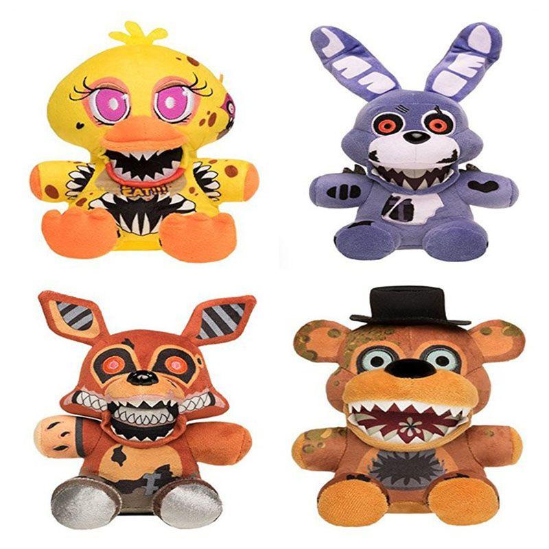 Fnaf Five Nights At Freddys Plush Toy Stuffed Animal Chica Bonny Foxy Gift Fans