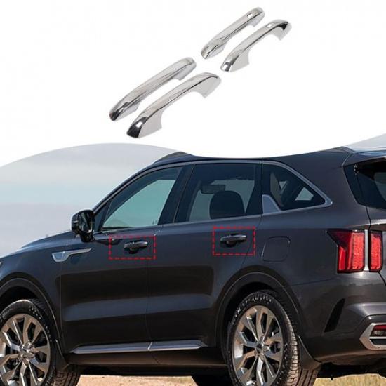 Chrom ABS Außen Türgriff Abdeckung Zierleiste Für Kia Sorento MQ4 -