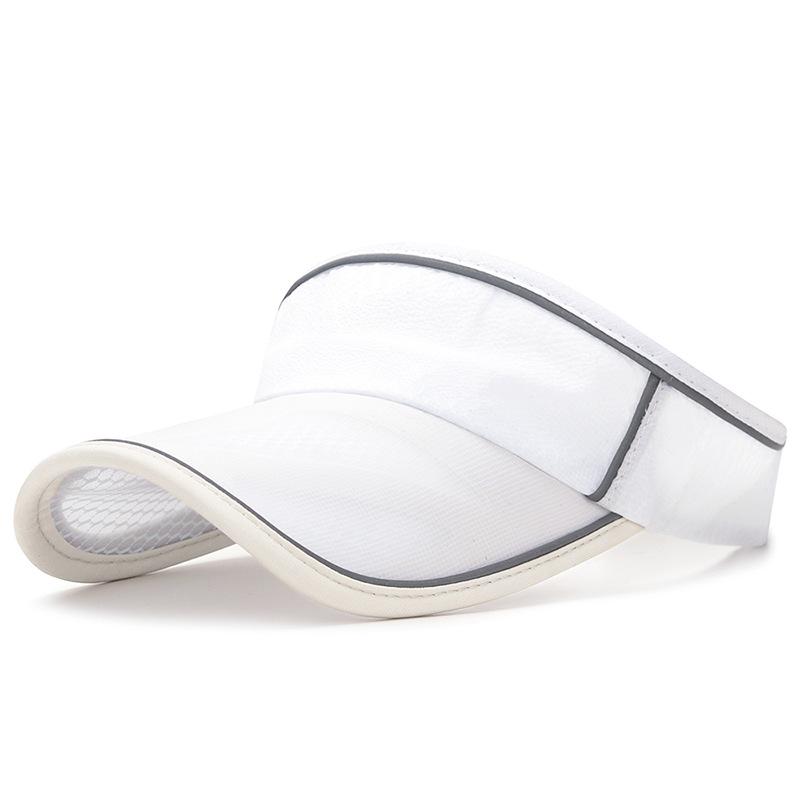 New Summer Sports Women Mesh Air Sun Hats Reflective Visor UV Protection Top Empty id Outdoor Men Golf Running Sunscreen Cap