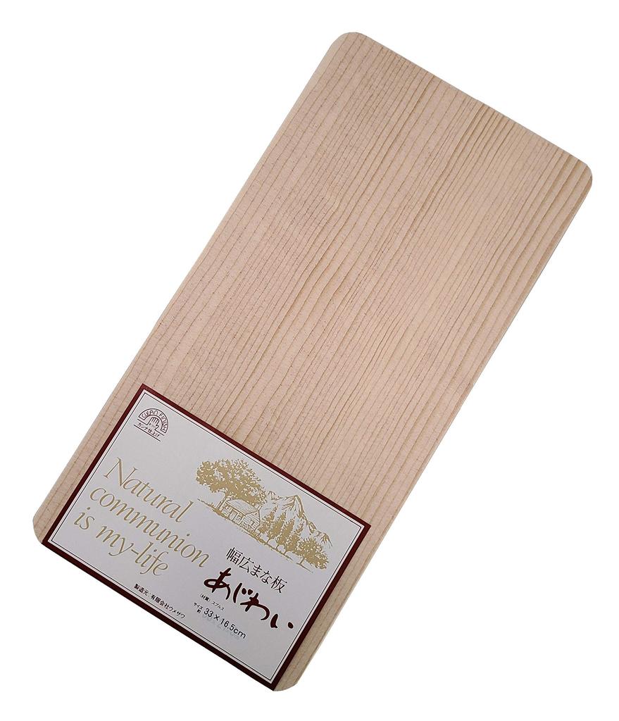 Umezawa Single Wooden Cutting Board Ajiwai 33 Made In Japan 001337 Natural