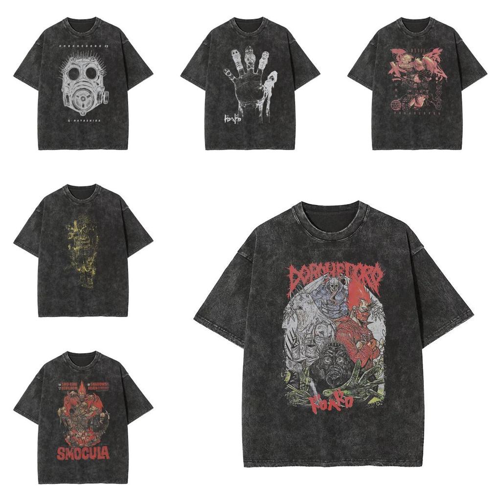 Cartoon Dorohedoro T Shirt For Teens Boys Cotton Short Sleeve Casual Fashion
