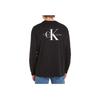 Calvin Klein Letter Logo Round Neck Pullover Long Sleeve T-Shirt Men Tops Black J30J324029-BEH
