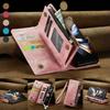 Business Zipper Multi Cards Solt Wallet Leather Case For Samsung Galaxy Z Fold 6 5 4 5G Full Protection Purse Pocket Book Cover