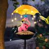2 STÜCKE/3 STÜCKE Outdoor Eisen wasserdichte Statue Licht Simulation Tier Solarleuchte mit Biene und Flamingo Frosch und Kolibri Futterspender Funktion, Dekoration
