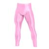 Mens Glossy Long Slim Leggings Tights Gym Yoga Sports Wear Skinny Pants Underwear Bottoms