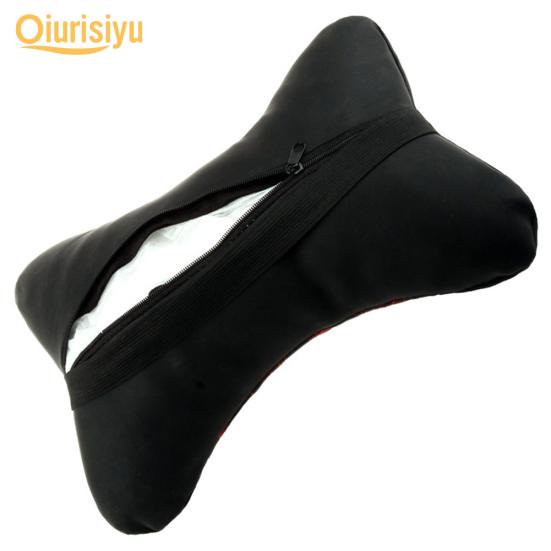 Buy Microfiber Faux Leather Seat Rest Cushion Headrest Neck Pillow Car Accessories at affordable