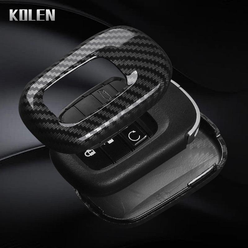 Abs Carbon Fiber Style Car Key Case Cover For Honda Civic 11Th Accord Cr-V Hr-V Pilot Vezel Zr-V Crv Key Protector Accessories