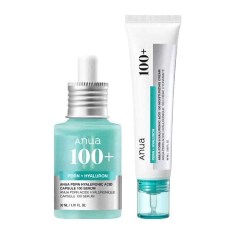 

ANUA PDRN Serum Ampoule 30ml + Hyaluron 100 Moisture Cream 60ml