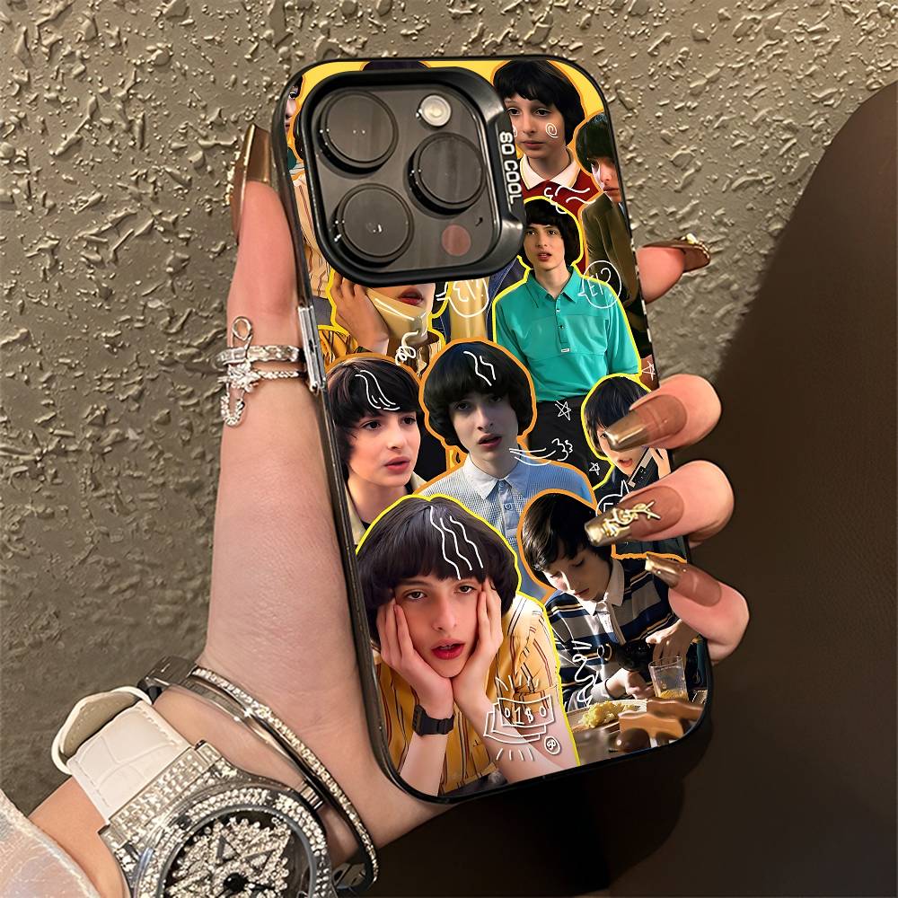 F-Finn W-Wolfhard Phone Case For iPhone 15,16,12,14,13,17,11,E,Pro,Max,Plus,Air,Mini Black TPU Cover