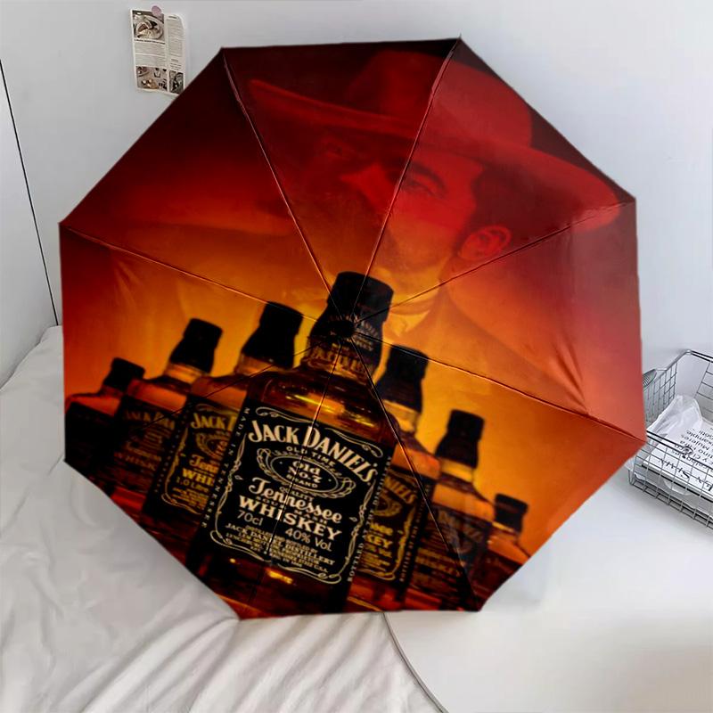 Jack Daniel's Legacy Automatic Umbrella - Suitable Travel Outdoor Portable Umbrella Birthday Gift Daily Essentials